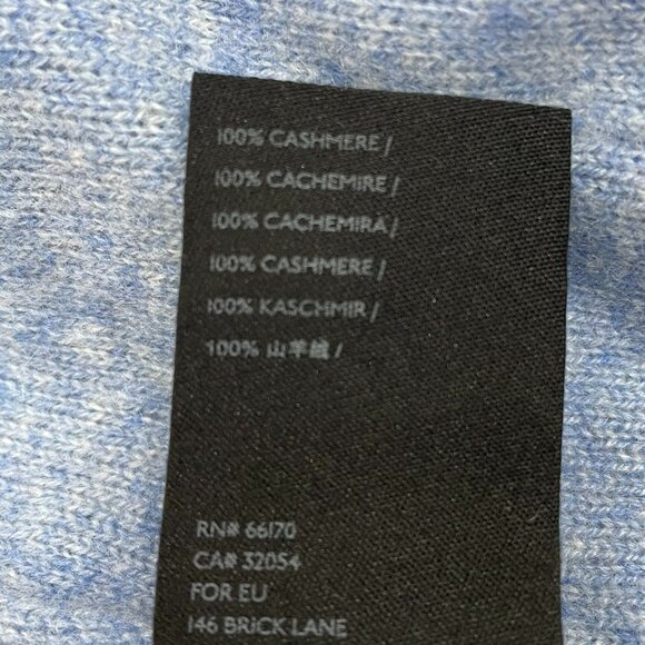 Anthropologie Pilcro Mafalda Blue Cashmere Open Front Cardigan Size S - Picture 7 of 11